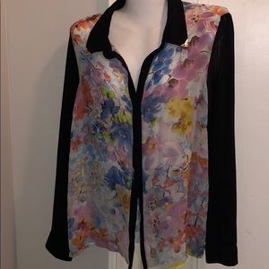 Forever 21 Button Down Floral Top 1X